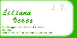 liliana veres business card